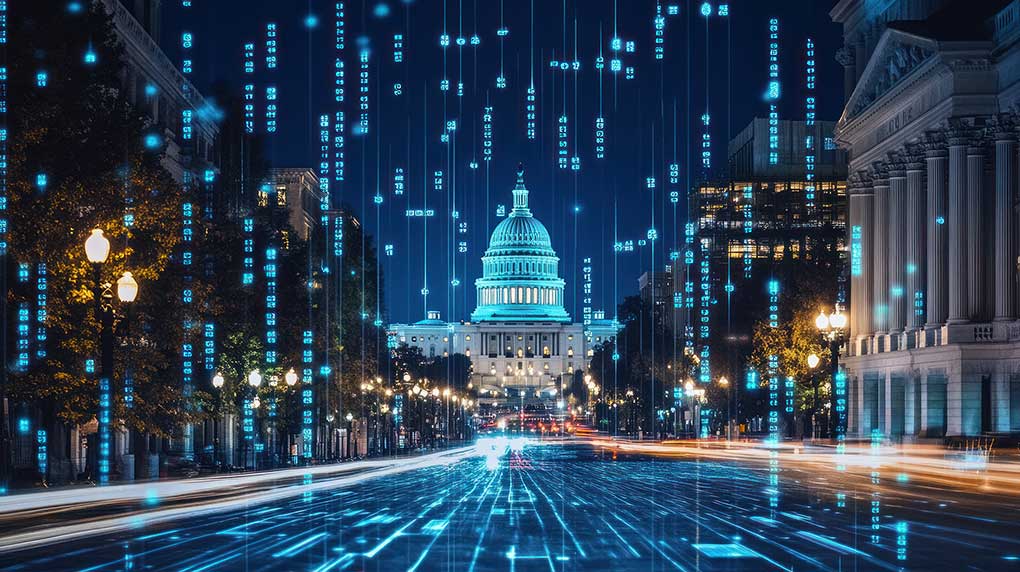 Washington DC surrounding by tech