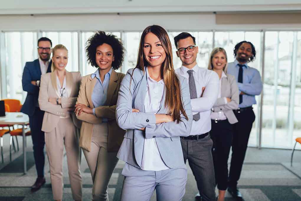 A team of business professionals needing managed it support